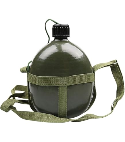 Amazon.co.jp: 第二次世界大戦 アメリカ軍 M1910型水筒セット 1