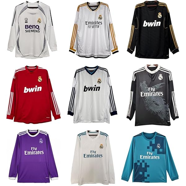サッカーシャツセット（レアル・マドリード、ユベントス、チェルシー） サッカーシャツセット（レアル・マドリード、ユベントス