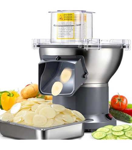 Amazon | JIAWANSHUN ダイスカッター 電動野菜カッター 600W 野菜角