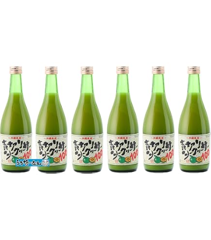 Amazon.co.jp: 沖縄特産販売 青切りシークワーサー100 500ml ×6本