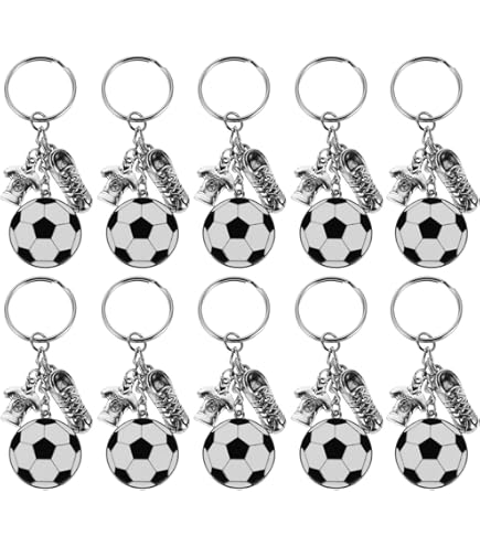 Amazon.co.jp: DOITOOL サッカーパーティーキーホルダーペンダント 12