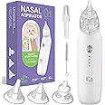 Electric Nasal Aspirator for Baby Nose Sucker,3 Different Nose Suction Nozzles, 3 Modes Snot Sucker for Baby, Deeply Nose Cle