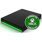 Seagate Xbox Game Drive Portable External Hard Disk Drive with RGB LED Lighting, 2TB, Black