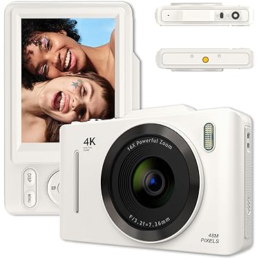 コンパクトデジタルカメラ ultraHD 4K ブラック Amazon | 4Kデジタルカメラ デジカメ 4K動画撮影 6400万画素コンパクト