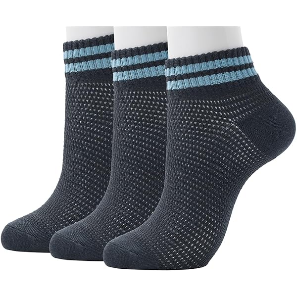 Amazon.co.jp: [グンゼ] 靴下 ＜3足組＞ アセドロン メガメッシュ 吸放