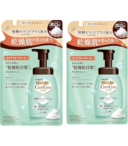Amazon | ロート製薬 ケアセラ 泡の高保湿ボディウォッシュ