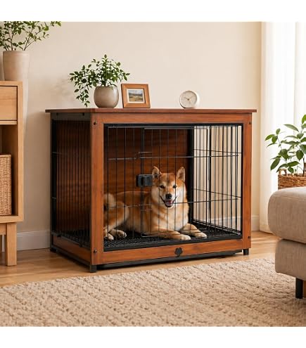 Amazon.co.jp: 犬 サークル ウッディサークル インテリア ブラウン
