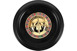 LABRIMP ルーレット ホイール 12 インチ ルーレット ホイール 大人用 プロ用 ルーレット ボード ホーム用 ゲーム ナイト パーティー ブラック