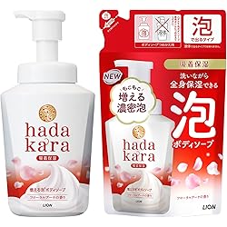 Amazon | LION ハダカラ(hadakara) ボディソープ 泡 クリーミーソープ