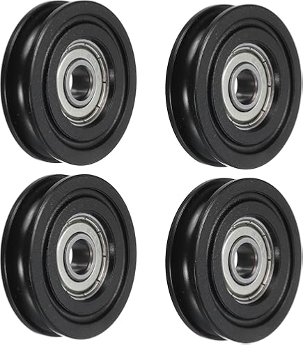 Amazon | uxcell 深溝玉軸受 2個入り 6203RS 17x40x12mm レッド ゴム