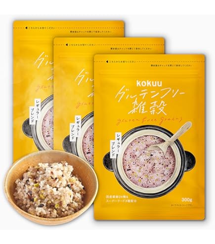 Amazon.co.jp: kokuu 雑穀 300g x 2袋 雑穀米 混ぜるだけ 24雑穀