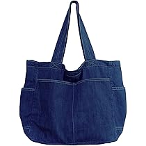 Amazon | [yumemono] トートバッグ デニムバッグ ユーズド風