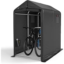 Amazon | COVERONICS サイクルハウス 2台用 自転車置き場 屋外 バイク