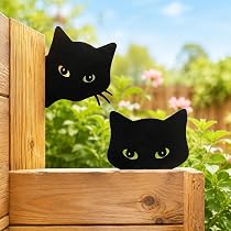 Amazon.co.jp: [VIVIORA]黒猫 ガーデンピック アイアン製 北欧 置物