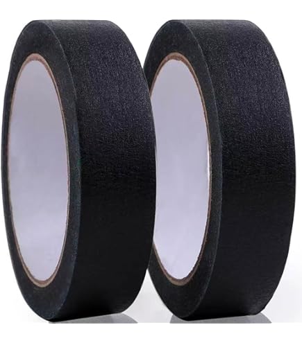 Amazon.co.jp: カモ井加工紙 マスキングテープ マットブラック 2