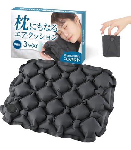 Amazon.co.jp: 【ポンプでも膨らむ】 レジャーシート クッション 厚手