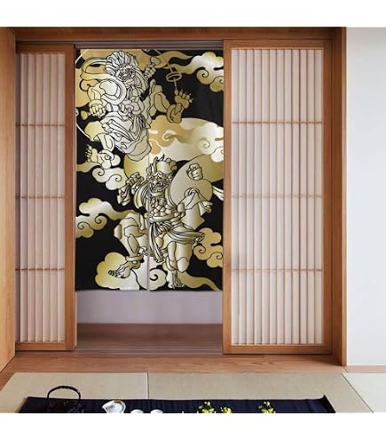 Amazon｜のれん 和柄 歌舞伎 和風 富士山 浮世絵 洗える アニメ 暖簾