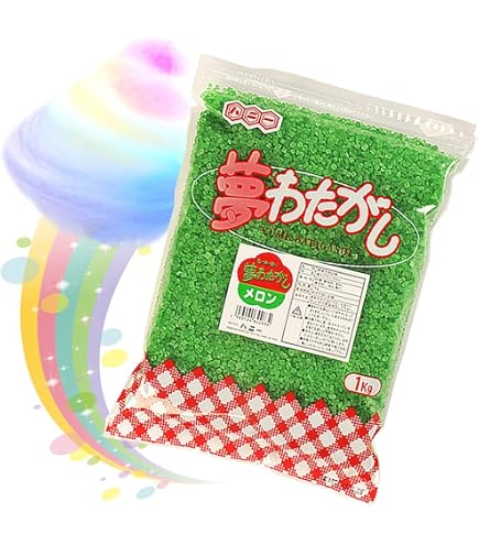 Amazon.co.jp: 綿菓子 ザラメ わたあめ わたがし レインボー 7色7味