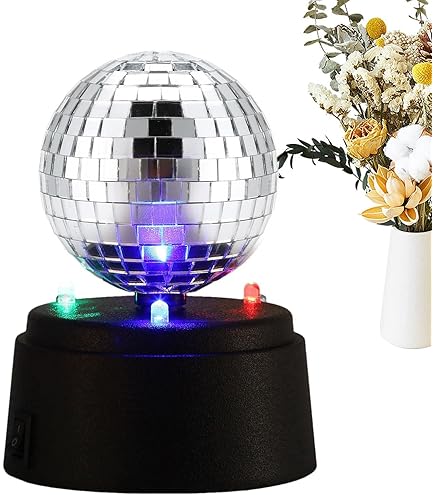 Amazon.co.jp: ミラーボール - 反射電池式ミラー パーティー ディスコ