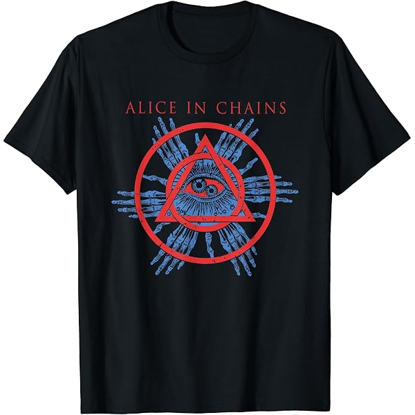 Amazon | アリス・イン・チェインズ-アルバムグリッド Tシャツ | T