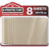 Felt Furniture Pads X-PROTECTOR 8 Pack Premium 8" x 6" - Heavy Duty Felt Sheets 1/5" Thickness! Cut Furniture Felt Pads for F