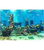 Amazon | 水中ポスター Acouto 魚タンク 水族館 水槽 装飾ステッカー