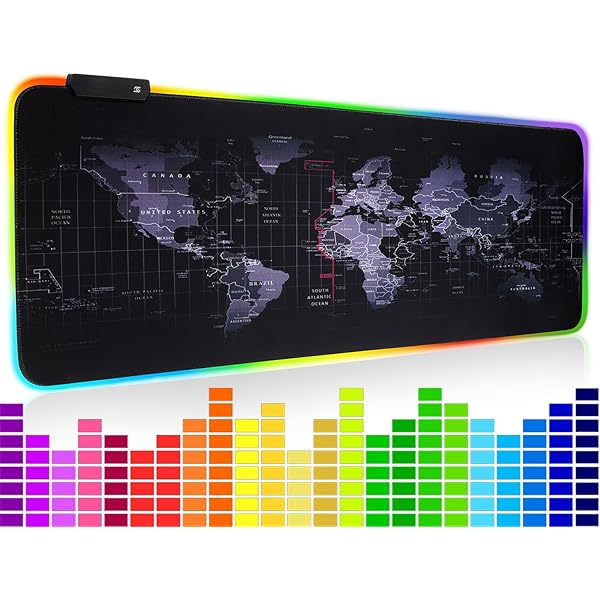 Amazon.co.jp: 大型RGBゲーミングマウスパッド - 15ライトモードタッチ 