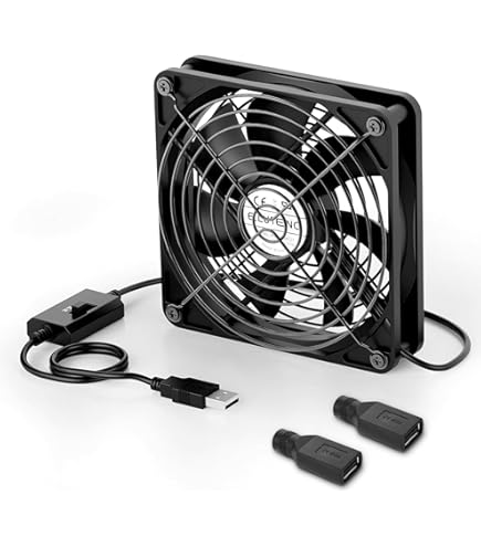 Amazon | 冷却ファン12cm USB 扇風機卓上 PC クーラCPU冷却 DC 5V