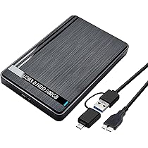 Amazon | BIGBIGER 500G USB3.0 Type C HDD 2in1外付け ハードディスク