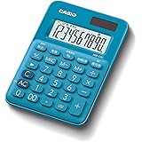 CASIO(カシオ) カラフル電卓 レイクブルー 10桁 ミニミニジャストタイプ MW-C8C-BU-N