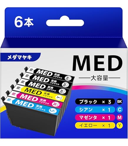 Amazon.co.jp: MED-4CL メダマヤキ インク エプソン対応 MED