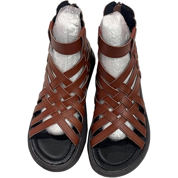 Amazon | [ユリコマツモト] ブーツ サマーブーツ 厚底 本革 日本