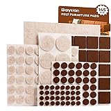 Baytion Felt Furniture Pads, 145 Pcs Furniture Pads Self Adhesive,Cutable Felt Pads Scratch Resistant Hardwood Floor Protecto