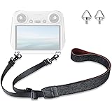 [Lykus] LYD-2-4 DJI RC/DJI RC 2/RC Pro 用ランヤード/ネックストラップ/リーシュ ブラックストラップ 三角型ネジ DJI Mini 4 Pro、Mini 3/Pro、Mavic 3/Classic/Cine、DJ
