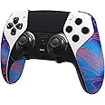 PlayVital PS5 Edge Controller Anti-Slip Sweat Absorbing Grip Sticker, Professional Textured Soft PU Handle Grip Sticker for PS5 Edge Controller [Damascus Camo]