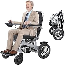 黒の折り畳み電動車椅子 取説付き 動作確認済み Amazon | Tripaide 25KM 折り畳み電動車いす 軽量で 折りたたみ