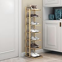 シューズラック 省スペース　コンパクト スリム Amazon｜XUDREZ シューズラック 省スペース スリム 7段 7足 鉄製 靴棚