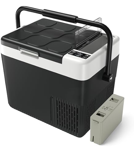新品未使用　EUHOMY 車載冷蔵庫 18L バッテリー付き　ポータブル冷蔵庫 Amazon.co.jp: EUHOMY 車載冷蔵庫 18L ポータブル冷蔵庫 バッテリー