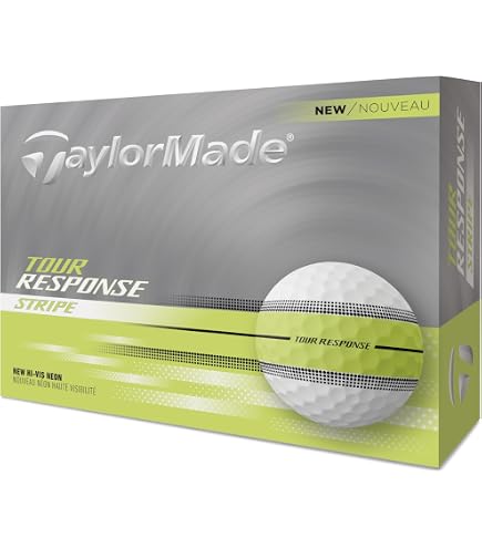 TaylorMade Golf Tour Response Stripe Ball Multi Pack Dozen