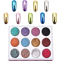 laau nail ジェル　ミラーパウダーグリッターパーツ商材10点セット Amazon.co.jp: ネイルグリッター 12色セット ミラーネイル