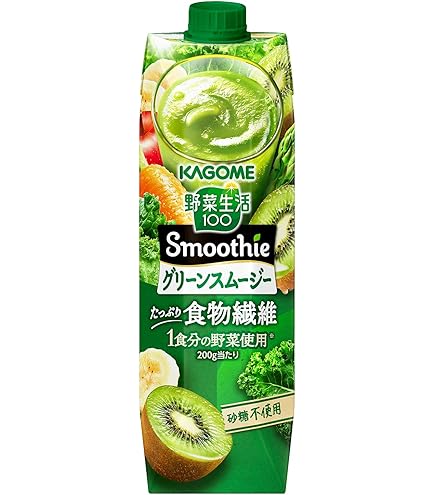 Amazon.co.jp: カゴメ 野菜生活100 スムージー グリーンmix 330ml 紙