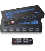 FERRISA HDMIマトリックスセレクター 4入力2出力 音声分離器