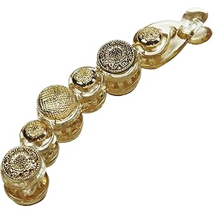 (ヴィラジオ)Viragio バナナクリップ ヘアクリップ シンプル ヘアアクセサリー 大 髪留め 髪飾り クリップ オ…