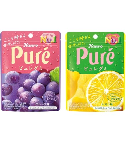 Amazon | カンロ ピュレグミ 春空ピングレソーダ 52g×12個 | カンロ