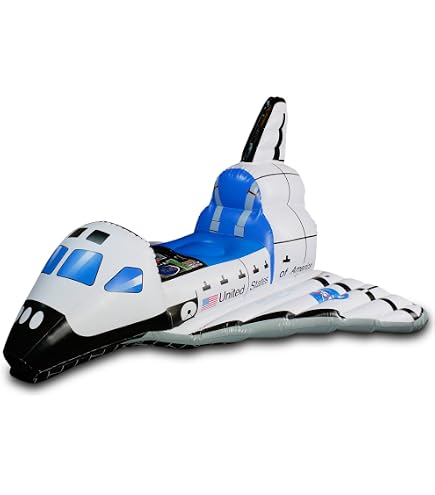 Inflatable Space Shuttle & Astronaut Decor - 2-Pack, Great For Galaxy Themed Parties & Room Decor - View #3