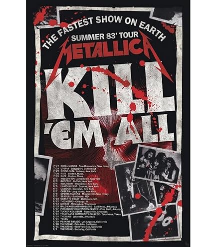 貴重 世界180枚限定Foil ver. メタリカ Loadリマスタ ポスター 貴重