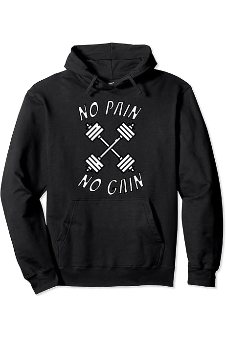 Amazon | No Pain No Gain Inspirational Fitness Tee パーカー 