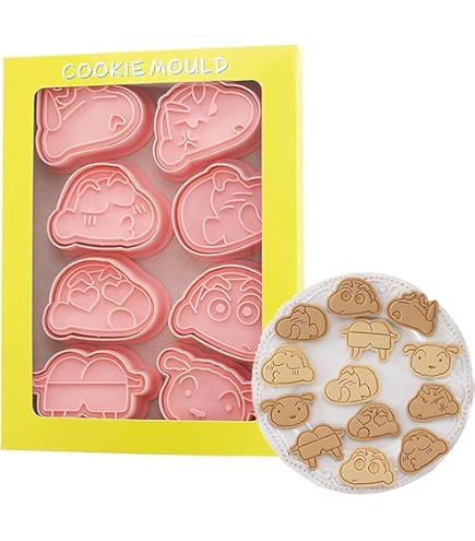 クレヨンしんちゃん　クッキー型　5個セット Qoo10] クレヨンしんちゃんクッキー型キャラクター