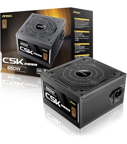 Amazon | ANTEC 550W ATX 電源ユニット CSK550DC 80PLUS BRONZE認証 Amazon | ANTEC 550W ATX 電源ユニット CSK550DC 80PLUS BRONZE認証