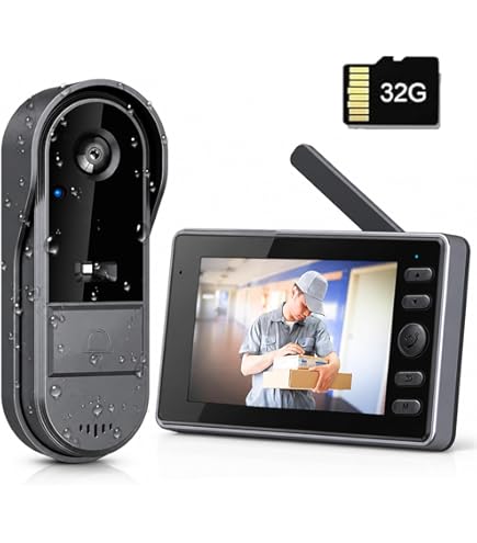 Amazon.co.jp: ZAIDER インターホン カメラ付き 工事不要 ドアホン